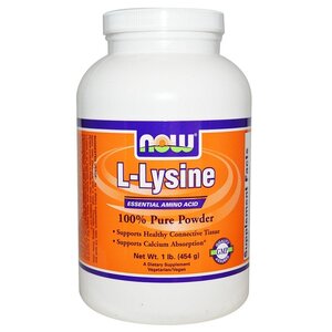 Аминокислота NOW L-Lysine (454 г) (фото modal nav 1)