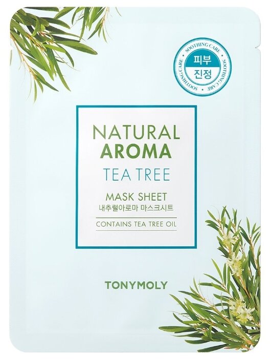 TONY MOLY тканевая маска Natural Aroma Tea Tree успокаивающая (фото modal 1)