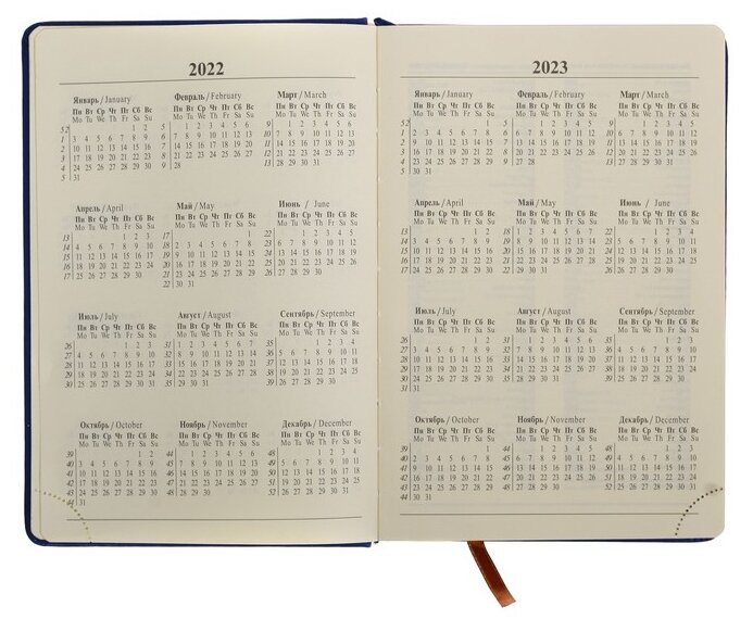 Ежедневник Calligrata 172281 полудатированный, А5, 193 листов (фото modal 5)