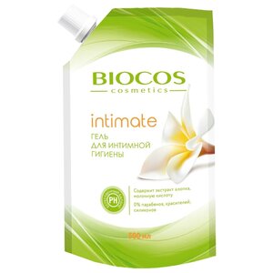 BioCos Гель для интимной гигиены с экстрактом хлопка и молочной кислотой, 500мл (фото modal nav 1)