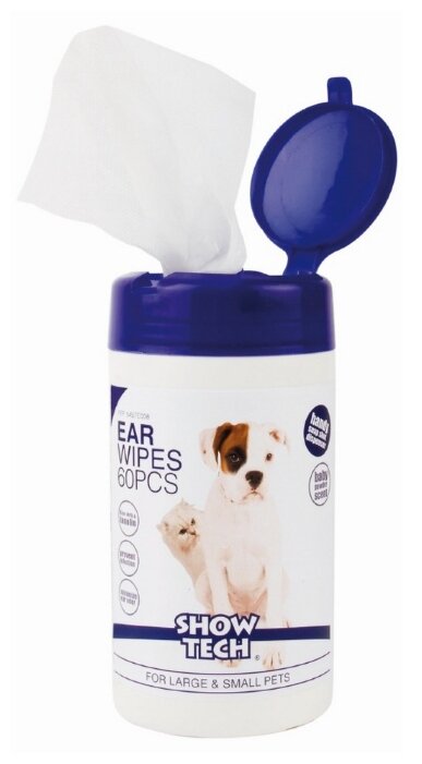 Салфетки Transgroom для чистки ушей собак и кошек 60 шт (фото modal 1)