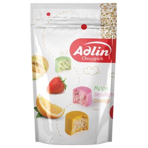 Конфеты Adlin из пашмалы ассорти со вкусом дыни, клубники и апельсина (фото modal nav 1)