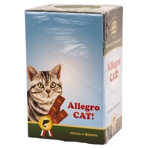 Лакомство для кошек B&B Allegro Cat! Мясные колбаски лосось/форель (фото modal nav 2)