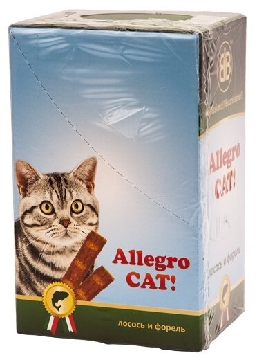 Лакомство для кошек B&B Allegro Cat! Мясные колбаски лосось/форель (фото modal 2)