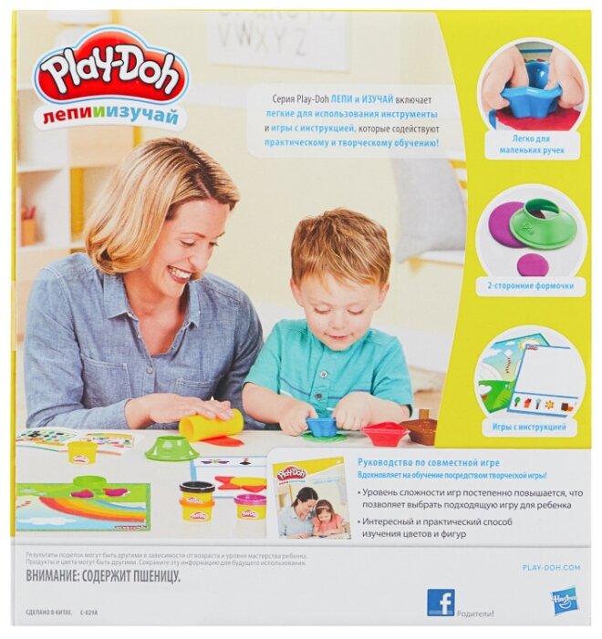 Масса для лепки Play-Doh Цвета и фигуры (B3404) (фото modal 3)