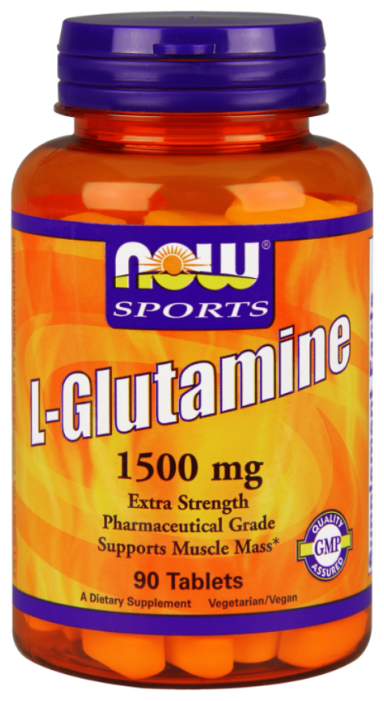 Аминокислота NOW L-Glutamine 1500 мг (90 таблеток) (фото modal 1)