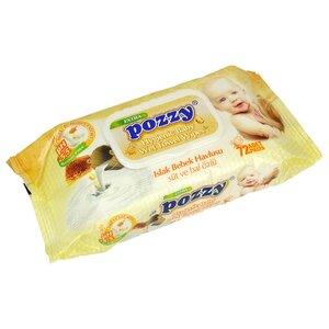 Влажные салфетки Pozzy с экстрактом молока и меда (фото modal nav 1)