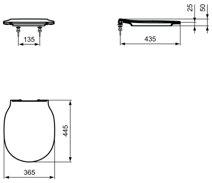 Крышка-сиденье для унитаза Ideal STANDARD Connect Air E0366 (фото modal 2)