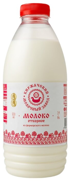 Молоко Киржачский молочный завод пастеризованное 6%, 0.93 л (фото modal 1)