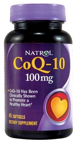 Коэнзим Q10 Natrol CoQ-10 100 mg (45 капсул) (фото modal 1)