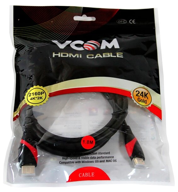 Кабель VCOM HDMI - HDMI (CG525) (фото modal 4)