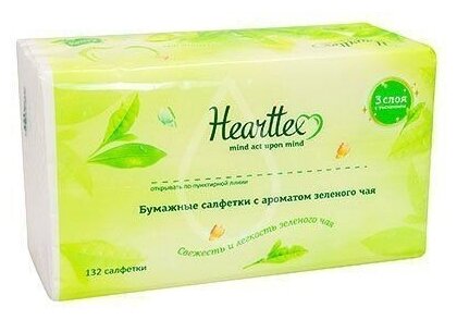 Салфетки Hearttex с ароматом зеленого чая 16 х 19 (фото modal 1)
