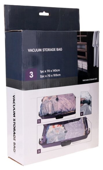 Набор вакуумных пакетов BRADEX TD 0358 с вешалкой, 3 шт. (фото modal 1)