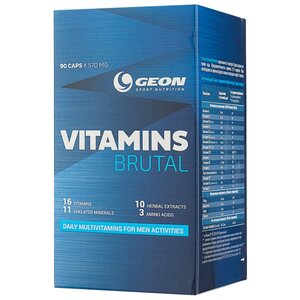 Минерально-витаминный комплекс G.E.O.N. Brutal Vitamins (90 капсул) (фото modal nav 1)