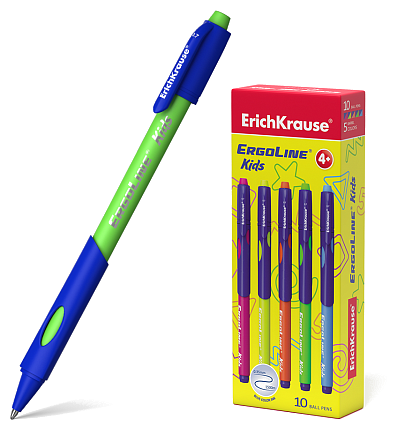 ErichKrause набор шариковых ручек ErgoLine Kids, Ultra Glide Technology (41539) (фото modal 1)