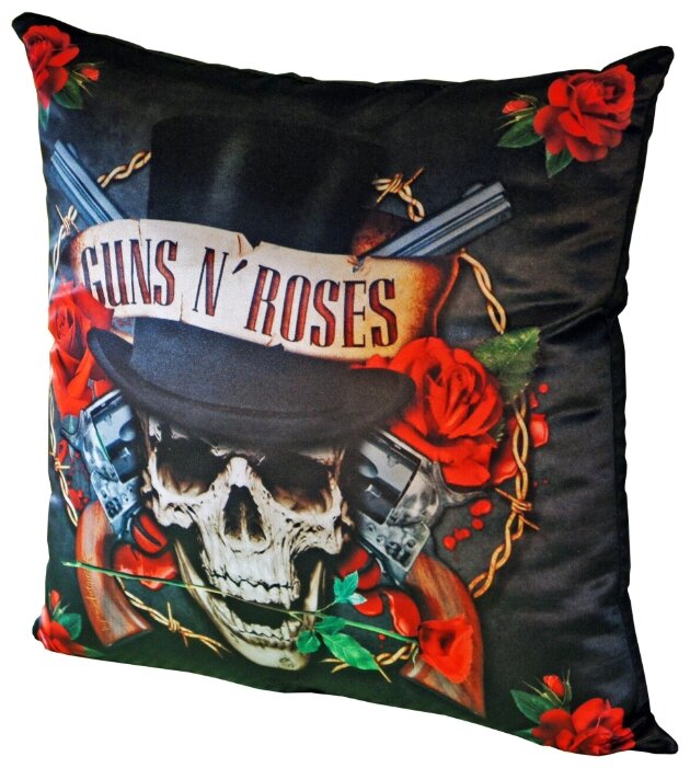 Подушка декоративная Gift'n'Home Guns N' Roses 35х35 см (PLW-35 GnR) (фото modal 1)