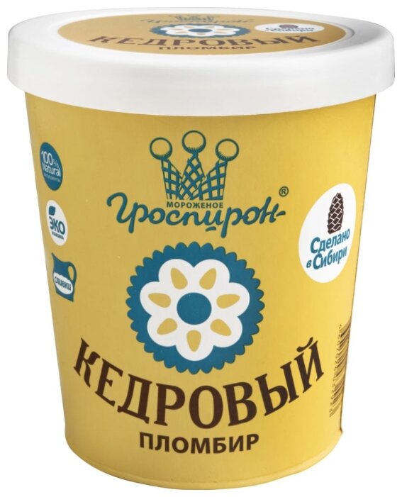 Мороженое Гроспирон пломбир Кедровый 410 г (фото modal 2)