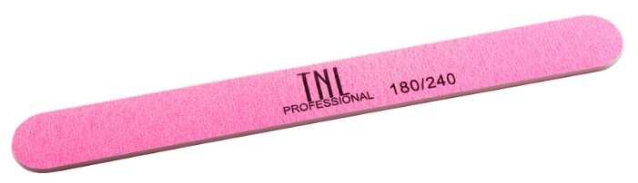 TNL Professional Пилка узкая высокое качество пластиковая основа, 180/240 грит (в индивидуальной упаковке) (фото modal 1)
