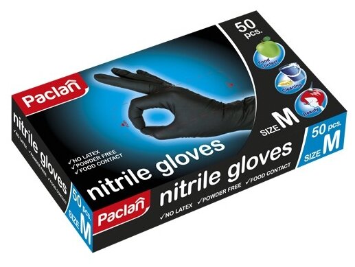Перчатки Paclan нитриловые (фото modal 2)