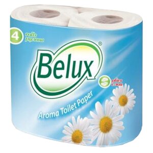 Туалетная бумага Belux Aroma белая двухслойная Ромашка (фото modal nav 1)
