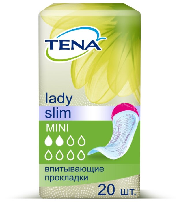 Урологические прокладки TENA Lady Slim Mini (20 шт.) (фото modal 1)