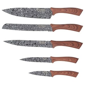 Набор Daniks 5 ножей с подставкой YW-A23 (фото modal nav 2)