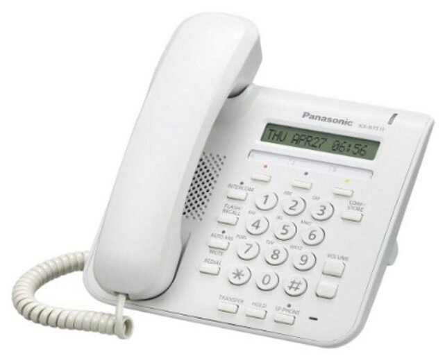 VoIP-телефон Panasonic KX-NT511А белый (фото modal 2)