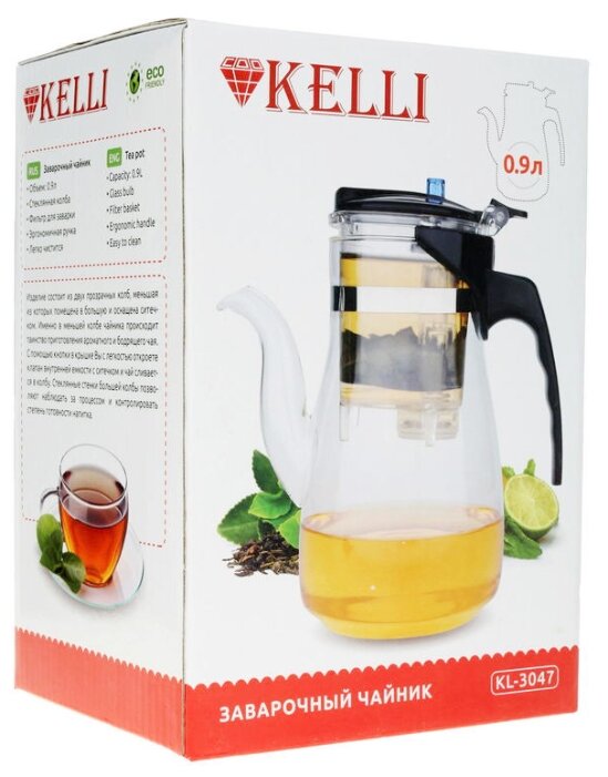 Kelli Заварочный чайник KL-3047 0,9 л (фото modal 3)