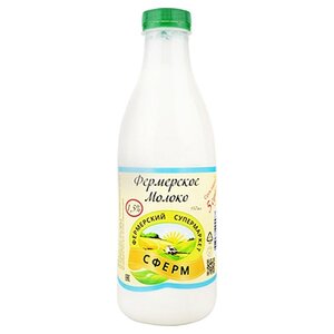 Молоко Фермерский супермаркет Сферм пастеризованное 1.5%, 0.93 л (фото modal nav 1)