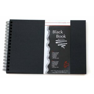 Альбом Hahnemuhle Black Book на спирали 29.7 х 21 см (A4), 250 г/м², 30 л. (фото modal nav 1)