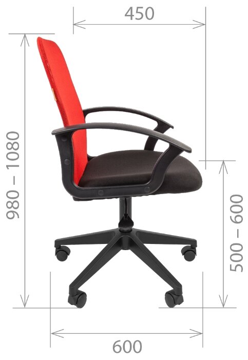 Компьютерное кресло Chairman 615 офисное (фото modal 9)