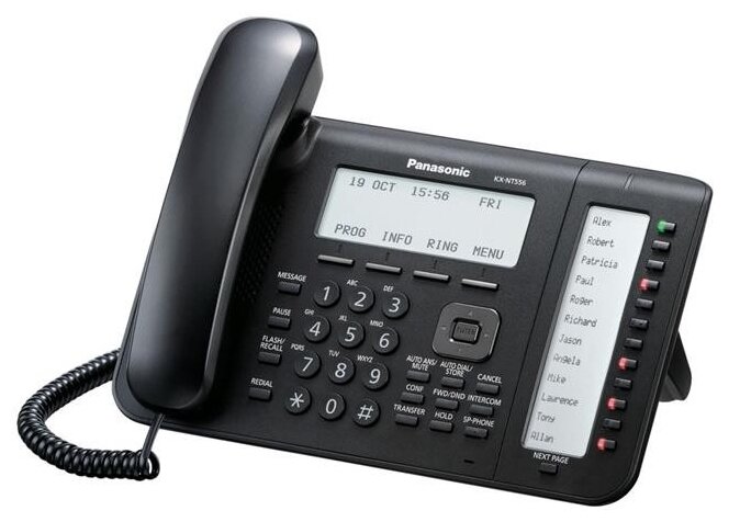 VoIP-телефон Panasonic KX-NT556 черный (фото modal 1)