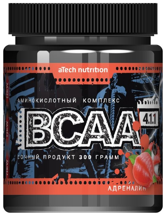 BCAA aTech Nutrition ВСАА 4:1:1 300 г банка (фото modal 1)