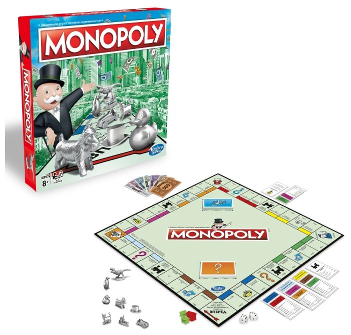 Настольная игра Hasbro Игры Monopoly Классическая Обновленная C1009 (фото modal 3)