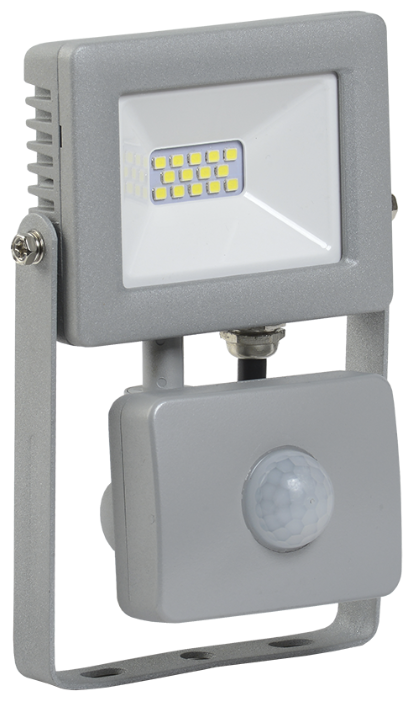 Прожектор светодиодный с датчиком движения 10 Вт IEK СДО 07-10Д (6500К) (фото modal 1)