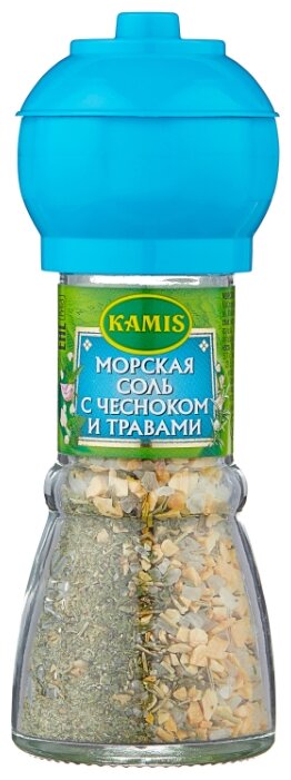 KAMIS Соль морская с чесноком и травами, 60 г (фото modal 1)