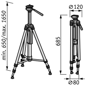 Штатив телескопический Flex LKS 65-170 F 1/4 (фото modal nav 2)