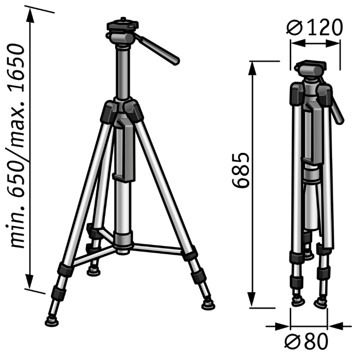 Штатив телескопический Flex LKS 65-170 F 1/4 (фото modal 2)