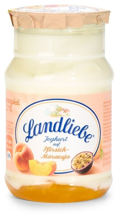 Йогурт Landliebe с персиком и маракуйей 3.3%, 150 г (фото modal 1)