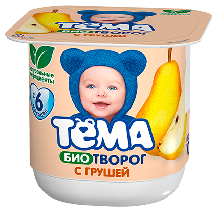 Творог Тёма детский груша (с 6-ти месяцев) 4.2%, 100 г (фото modal 3)