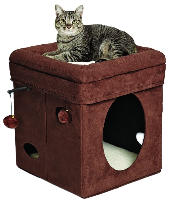 Домик для кошек Midwest Curious Cat Cube 17х16х16 см (фото modal 1)