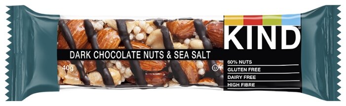 Ореховый батончик KIND Dark Chocolate Nuts & Sea Salt, 12 шт (фото modal 4)