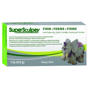 Полимерная глина Sculpey Super Firm SS1SCULPT (серый), 454г (фото modal nav 1)
