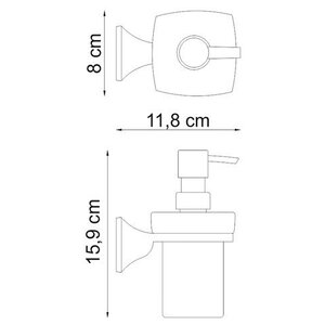 Дозатор для жидкого мыла WasserKRAFT Wern K-2599 (фото modal nav 3)
