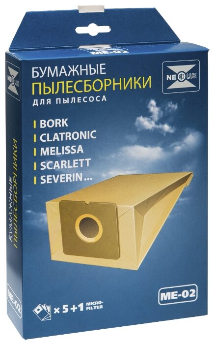 NEOLUX Бумажные пылесборники ME-02 (фото modal 1)