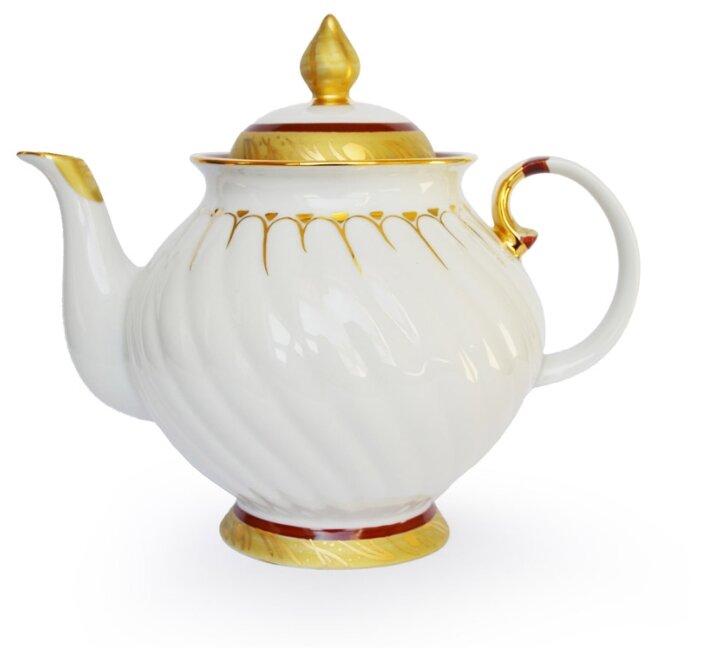 Чайный сервиз Дулёвский фарфор Голубая роза Золотое кольцо 15 предметов с690 (фото modal 2)
