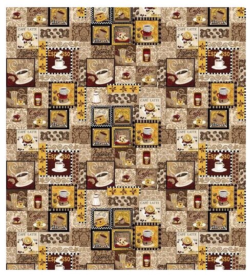 Скатерть Текстильная лавка Кофейное изобилие (Скр_150_6) 150х150 см (фото modal 2)
