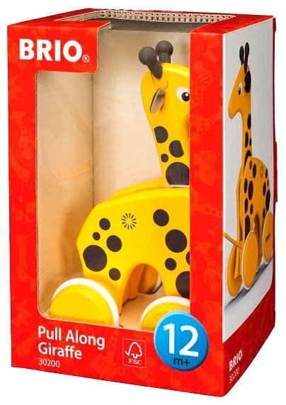 Каталка-игрушка Brio Pull-along Giraffe (30200) (фото modal 2)