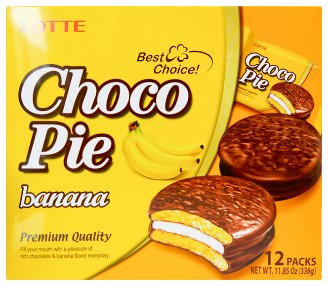 Пирожное Lotte Confectionery Choco Pie Banana (фото modal 1)