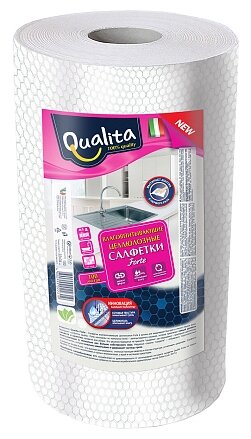 Салфетка влаговпитывающая Qualita Forte в рулоне 100 шт (фото modal 1)